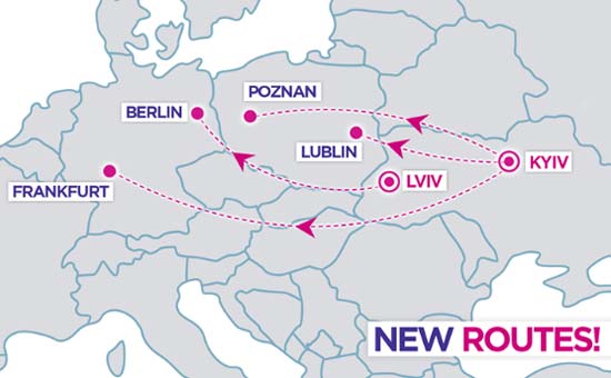 Нові маршрути WizzAir