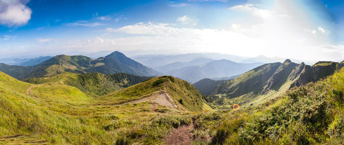 Панорама з гори Прелука