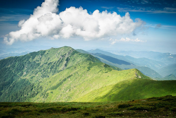 Панорама румунських Карпат