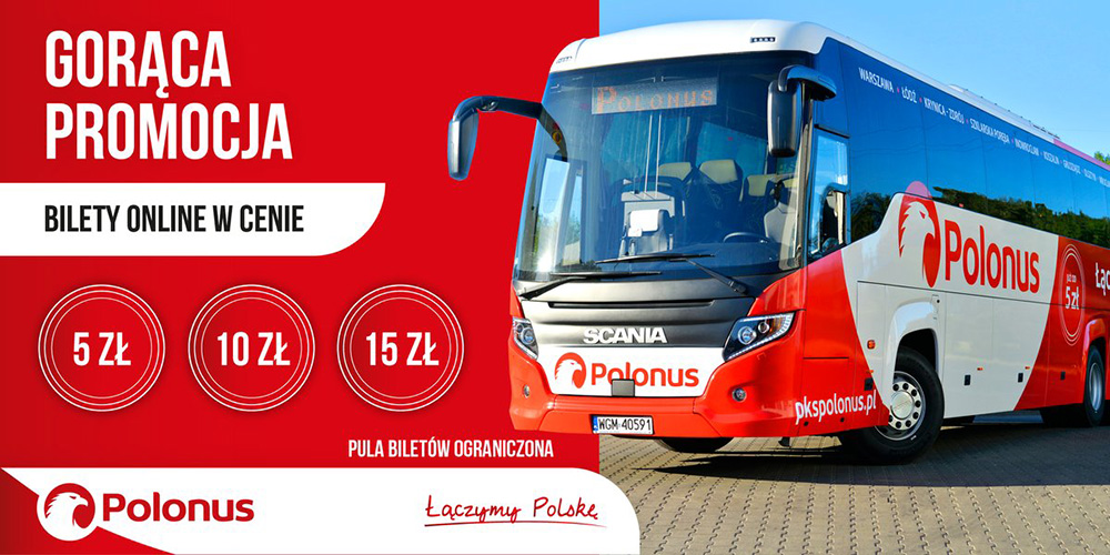 Polonus Sale розпродаж автобусних квитків