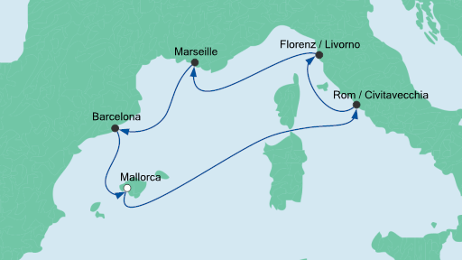 cruise aida route