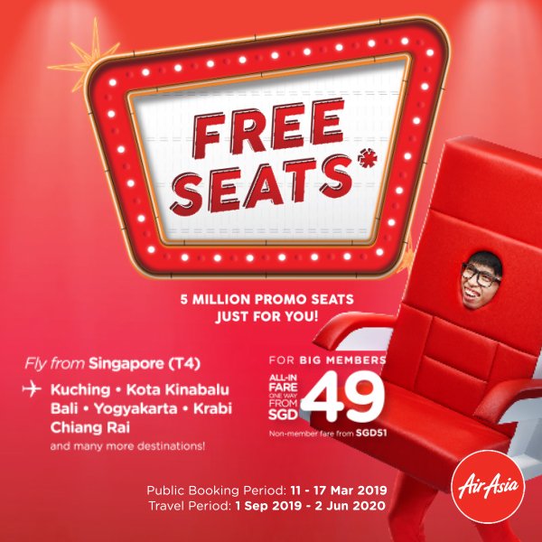 Air Asia Free Seats Sale